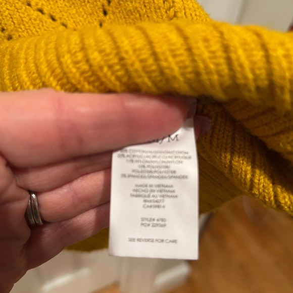 CAbi Shipshape Mustard V-Neck Sweater - Picture 7 of 7